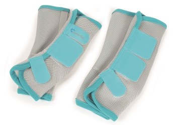 Fly Turnout Socks (Pony - White/Teal)