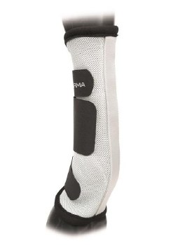 Fly Turnout Socks (Cob - Grey/Black)