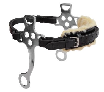 English Hackamore w/Fleece (Black)