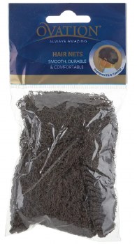 Ovation Deluxe Hair Nets (Medium Brown)