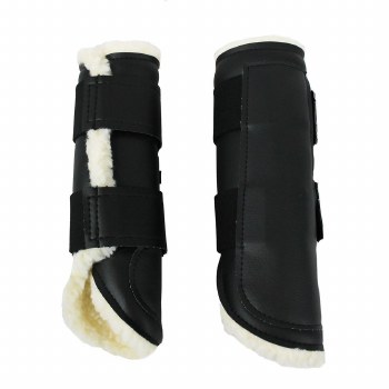 Heidi Closed Front Boots (Black/White - Large)