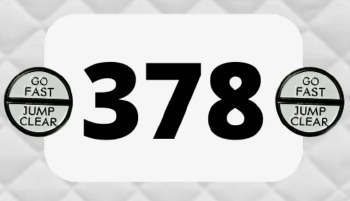 Go Fast &amp; Jump Clear Number Pin Charm