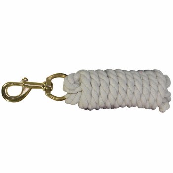 Cotton Lead w/ Snap (White)