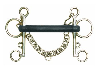 Pelham Hard Rubber Mouth (5")