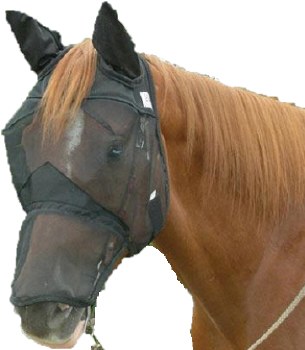 Quiet Ride Fly Mask Long Nose w/ Ears (Warmblood)