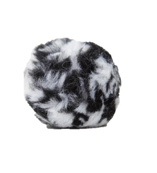 Silly Sounds Ear Poms (2 pair) (Black/Grey)