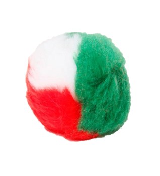 Silly Sounds Ear Poms (2 pair) (Red/White/Green)