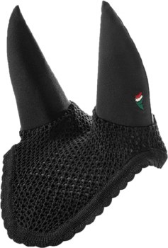 Equiline Soundless Ear Bonnet (Black/Horse)