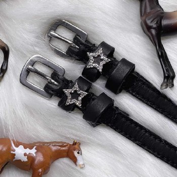 Bling Star Outline Spur Straps