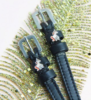 Prancing Unicorn Spur Straps (17")