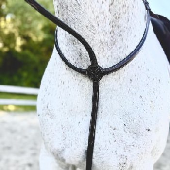 "No Donut" Round Raised Fancy Standing Martingale (Cob)