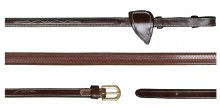 Dy'on 1/2" Rubber Reins (Full/Brass)