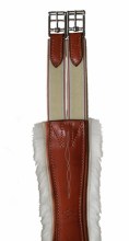 Edgewood Fancy Stitch Removeable Sheepskin Girth (44")