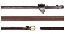 Dy'on 5/8" Rubber Reins (Cob/Brass)