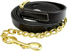 Walsh Leather Lead with 24" Chain