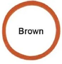 Braiding Bands In Bags (Brown)
