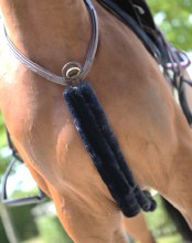 Kentucky Breastplate Sheepskin Cover (Black)