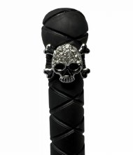 Rhinestone Skull Crop Charm
