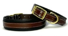 Brown/Black Padded Collar (16")