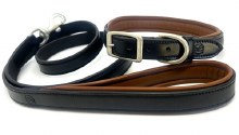 Black/Cognac Dog Leash