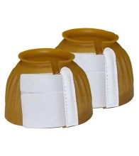 Domestic Ribbed Bell Boots w/ Velcro (Medium/Gum)