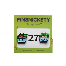 Dumpster Fire Pins (Pair)