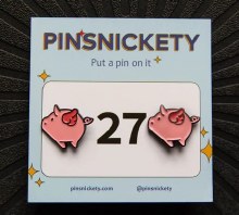 Flying Pigs Pin (Pair)
