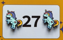 Flying Unicorn Pins (Pair)