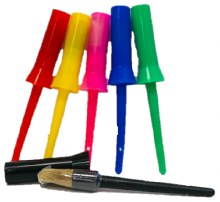 Plastic Hoof Oil Brush w/Holder