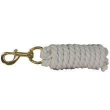 Cotton Lead w/ Snap (White)