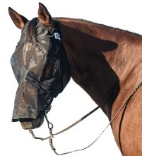 Quiet Ride Fly Mask Long Nose/ No Ears (Arab/Cob/Small Horse)