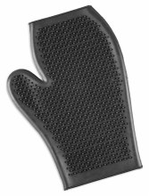 Rubber Grooming Mitt (Black)