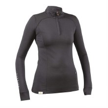 Women's Long Sleeve Base Layer Shirt (Black/Small)