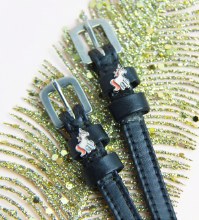 Prancing Unicorn Spur Straps (17")
