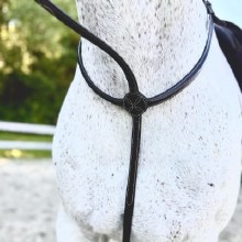 "No Donut" Round Raised Fancy Standing Martingale (Cob)
