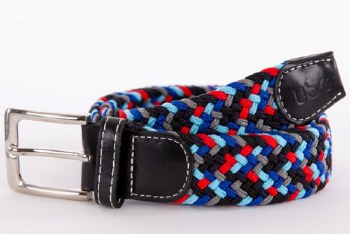 USG Multi Casual Belt (Royal Blue/Red/Black - Large)