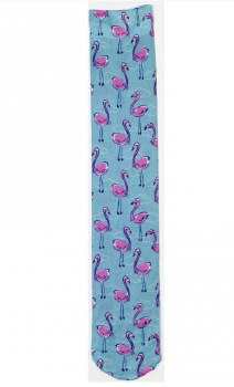 Zocks Ladies Boot Socks (Flamingos and Pearls)
