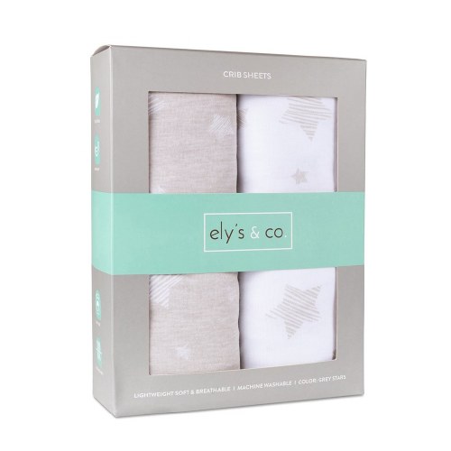 CRIB SHEET SET GY/STA