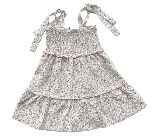 SMOCKED TIERED JUMPER