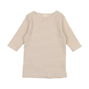 3/4 SLEEVE RIB TEE TN/STR 16