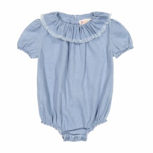 BABY GIRL FRINGE COLLAR ROMPER