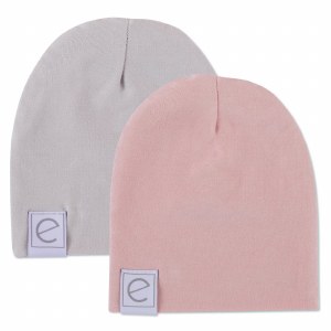 BEANIE HAT SET GY/MAU