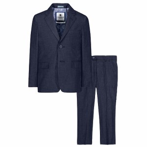 CHARKOLE SLIM SUIT  BLU/GY 4