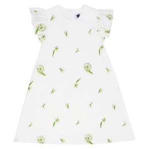 FLUTTER SLEEVE DRESS WHT 3X