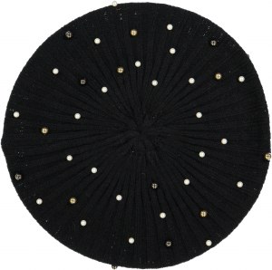PEARLS SNOOD BLK