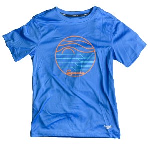 PRINTED SWIM SHIRT BLU L