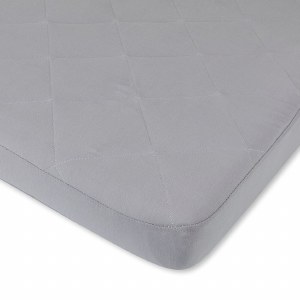 QUILTED PORTABLE CRIB SHEET GY