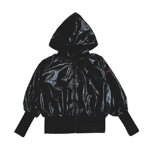 RIB SLEEVE JACKET BLK 5