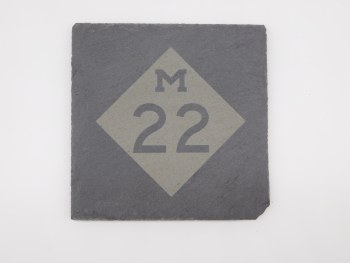 Slate Coaster - M-22