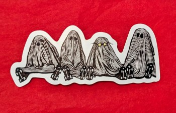 Roller Ghosts Sticker